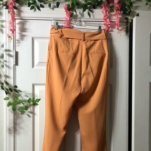 Mustard color crop dress pants